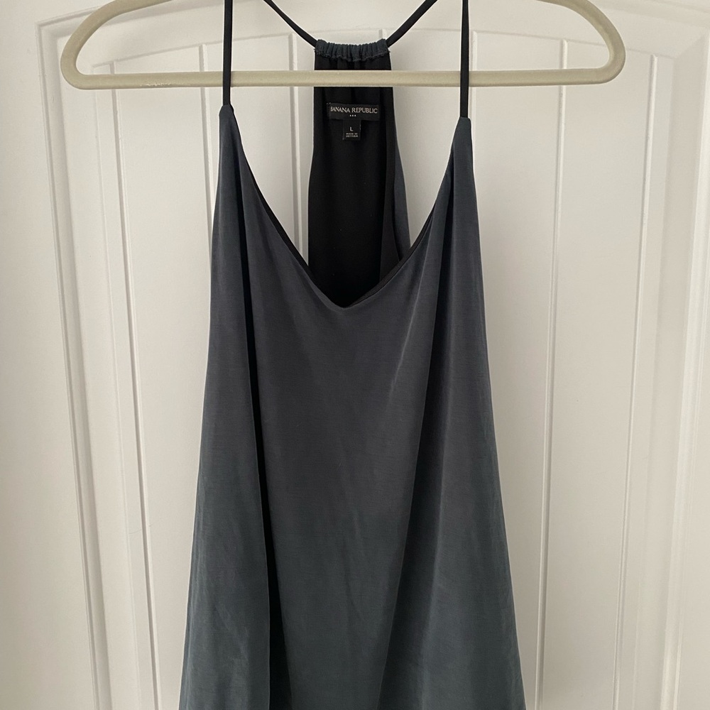 Banana Republic Women's Gray Halter Top